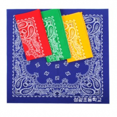 페리즐무늬 손수건 50X50CM 60 수면 100프로