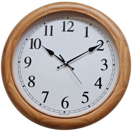 400mm 이중라인 천연원목 벽시계 -무소음 176