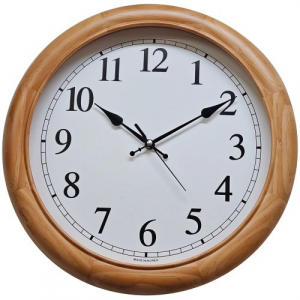 400mm 천연원목 벽시계 (브) 무소음