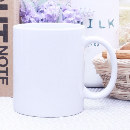 오키 직선 백자 머그 #2