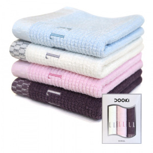 엘르 라벤더 타올 3P, 38x78cm