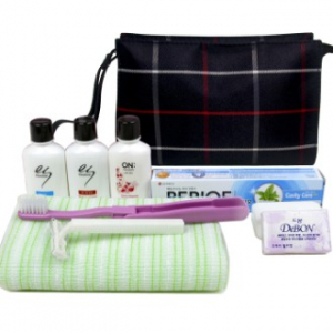 사각 체크 여행용세트 C