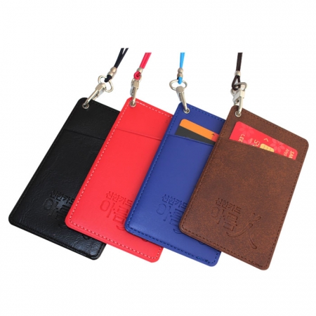 국산 줄이 늘어나는 목걸이 카드지갑 (1761) #2