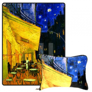 명화 무릎담요 주문제작: 고흐 까페 테라스