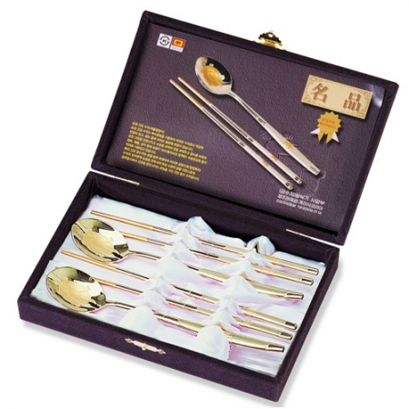 순금 건강 수저세트 2P(골드) #3