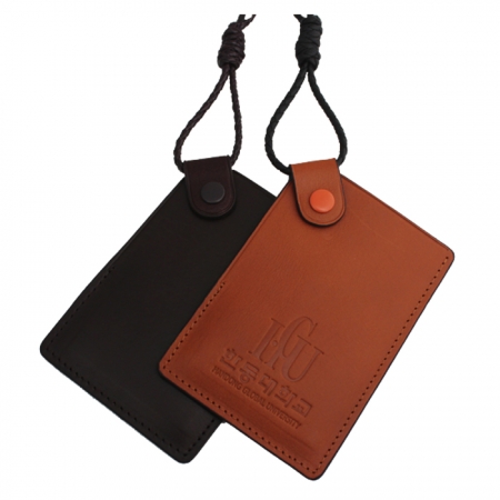 이태리 수입 통가죽 지갑형 목걸이 카드지갑 (1767) #2