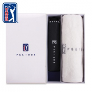 PGA 3단 로고 바이어스 우산 + 150g 세면타올세트