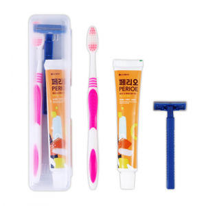 페리오 치약칫솔세트 4호 (치약,링칫솔,면도기)