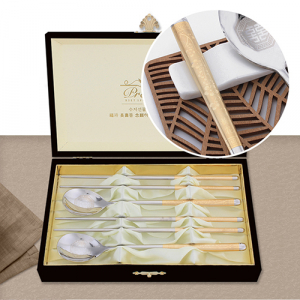 황금 홀로매화수저 2벌(1175-B)