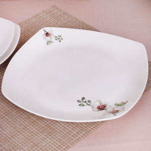 호접란 사각 접시 1p- 특대 (10인치)