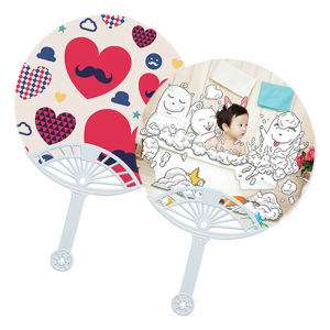 지압 타원살 부채 (소) PP부채