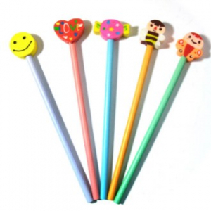 지우개 캐릭터 연필 (5종) 개별 OPP 비닐포장