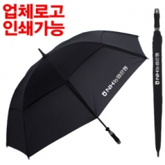 무표 80수동 이중 방풍 무지 우산
