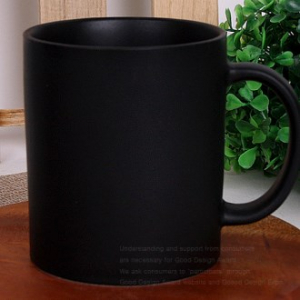 키친필 일자 머그- 무광 올블랙