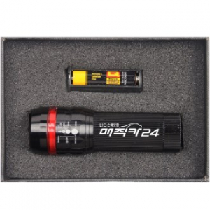 비상등 줌인 후레쉬 + 건전지 세트