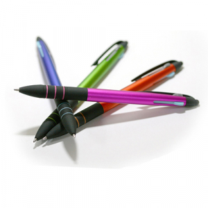 원라바 3색 터치펜 볼펜