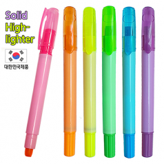 뉴칼라 고체 형광펜 // 국산