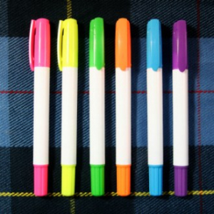 뉴백색고체 형광펜 // 국산