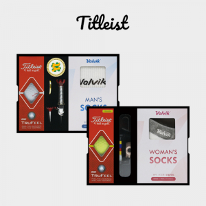 타이틀리스트 트루필 3구 볼마커/기능성티 양말