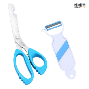 에쉐르 주방 안전가위 + 미용야채칼 2종세트