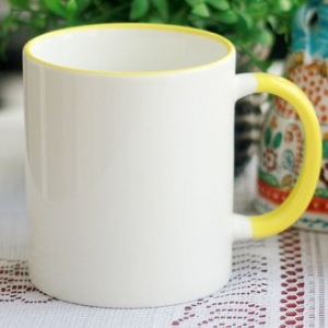 키친필 핸드라인 tall 머그 옐로우