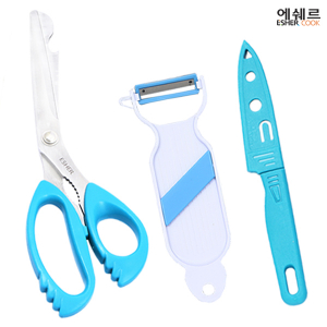 에쉐르 안전가위 + 미용 야채칼 + 과도 3종세트