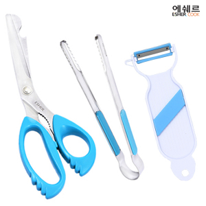 에쉐르 안전가위 + 미용 야채칼 + 집게 3종세트