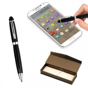 블랙 유성 터치펜 ( 볼펜+터치펜)