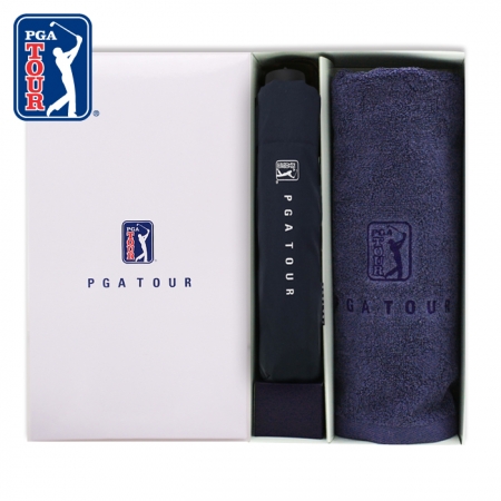 PGA 3단 수동 무지+150g 세면 타올세트 #2