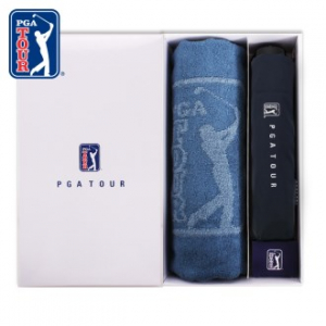 PGA 3단 수동 무지 우산 + 170g 죽사 타올 세트