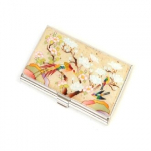 자개 명함케이스 화조도