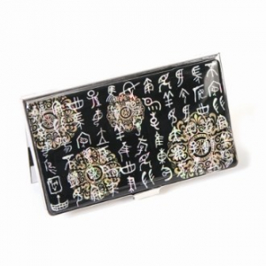 아름누리 블랙 상형문자 명함케이스