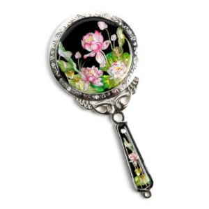 자개 공주 손거울 연꽃 HMC25