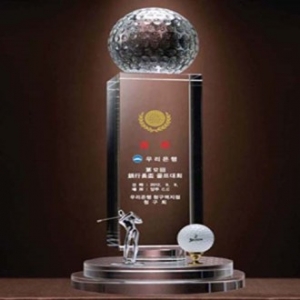 상패. 크리스탈 트로피. 골프트로피