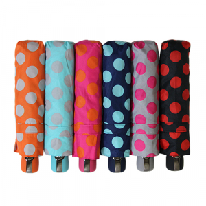 발렌타인 3단 55x8 완전자동 도트나염 우산