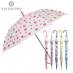 발렌타인 포에 장 53x8자동 반투명 땡땡이