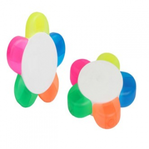 해바라기 오색 형광펜