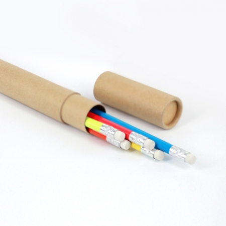 고급원형 무지개 연필5P세트(크라프트지) #2