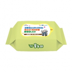 그린 무광 물티슈 50매