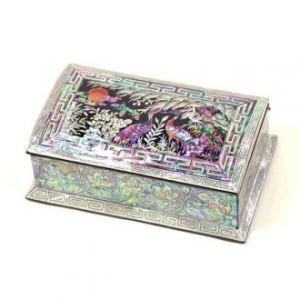 자개 명함함 자동 신송학안 명함함