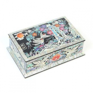 자개 명함함 자동 매화 자수 명함함