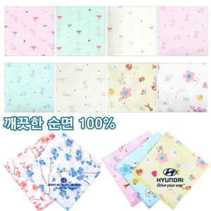 Y나염 가제 손수건 어린이 손수건 캐릭터 손수건, 케릭터 가제