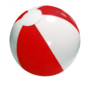 2색 비치볼 빨강 대형