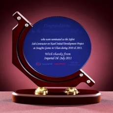 원목 크리스탈상패 8) 198-1