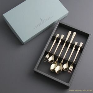 티타늄골드 허니 콤비 6P ( 롱스푼 2 짧은포크)