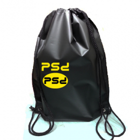 비닐주머니 블랙 양줄 백팩, 검정 비닐 가방, 백팩 #3