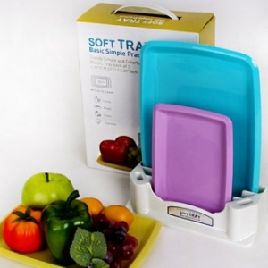 키친필 칼라 쟁반 3p