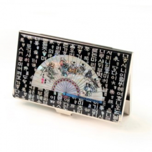 [명함지갑] 자개 명함케이스 (훈민 부채)