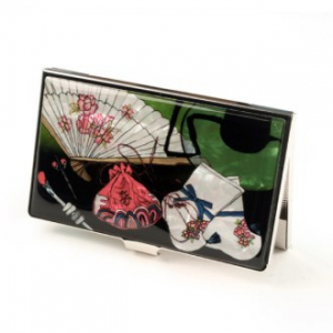 명함지갑 자개 명함케이스 버선 부채