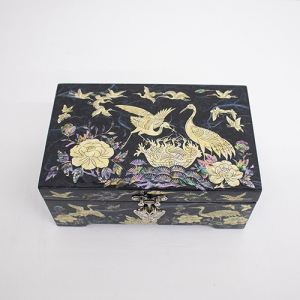 나전칠기 보석함 6치 한지1단 학보석함